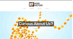 Desktop Screenshot of hopefactory.in
